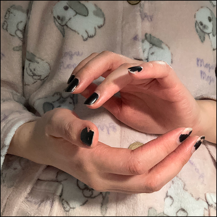 The sound of clapping my hands and cheering.