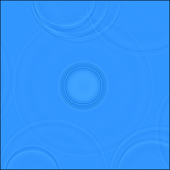 I made ripples that create new ones every time a key is pressed.