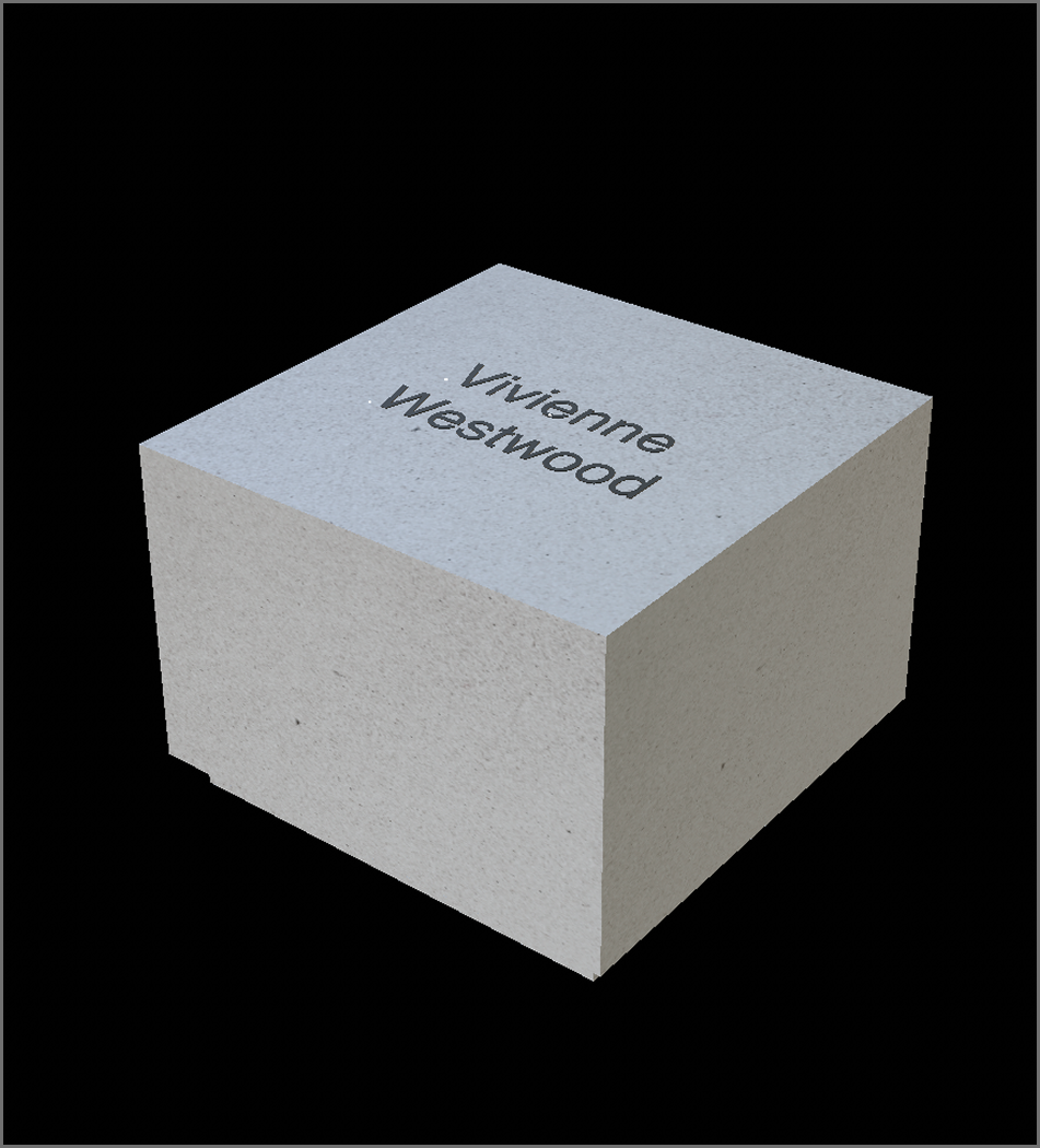 A jewellery box created in Cinema4D