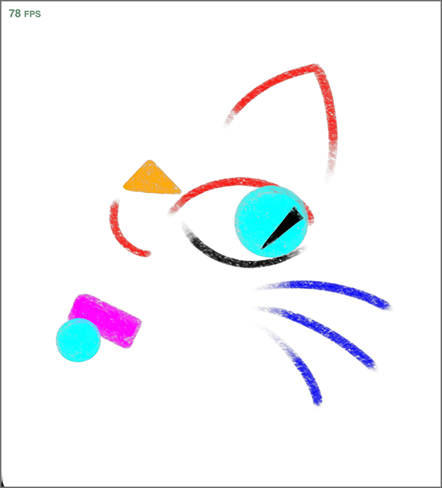 I played around with the angle with its facial recognition, and arranged objects in the code.